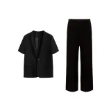 2506 Черный [Средний рукав, набор одежды]