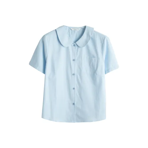 Tonlion Светло-синие Женские Рубашки