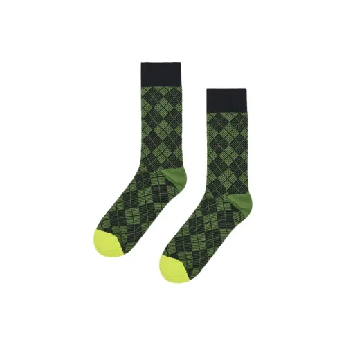 Happy Socks Зеленый Унисекс MID Носки до икры