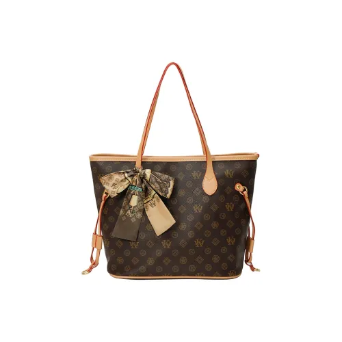 YTARA ПУ (полиуретан) Сумка через плечо Тоут Женская Кофейный Абрикос Кофейный Коричневый Шалфейный Коричневый Шалфейный Бежевый Узор