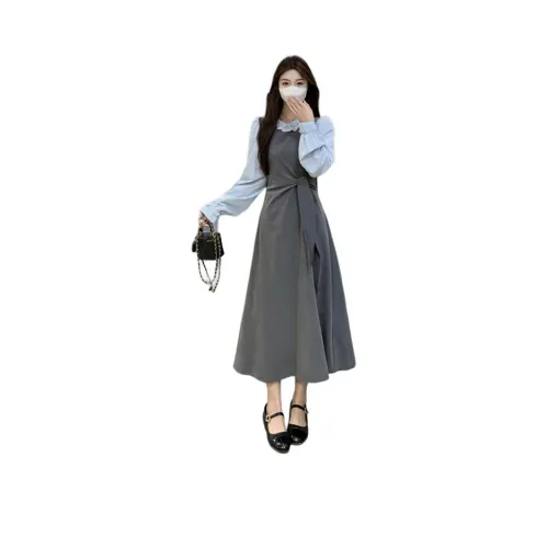 ZCDECO Длинное платье с длинными рукавами женское