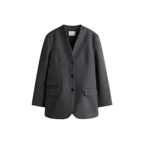 H M Темно-серый Женские Деловые Костюмы