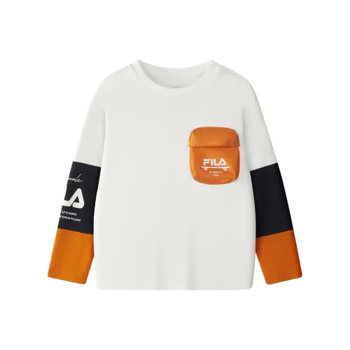 FILA KIDS Длинный рукав Т-рубашка Cloud White Детская