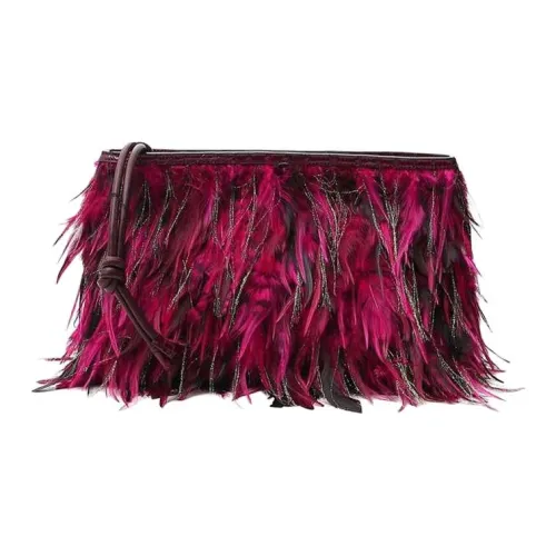 DRIES VAN NOTEN Кожа Клатч Стандартный Женский Фуксия