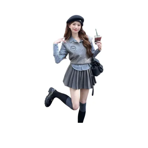 GIUHF Длинное платье с длинными рукавами женское