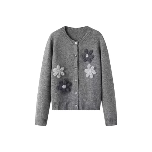 ZVJH Серый Женский Трикотаж