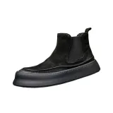 Матовый черный, кожаная подкладка