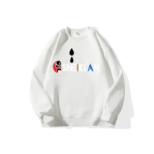 SNEIKLAU Белый Унисекс Свитшоты