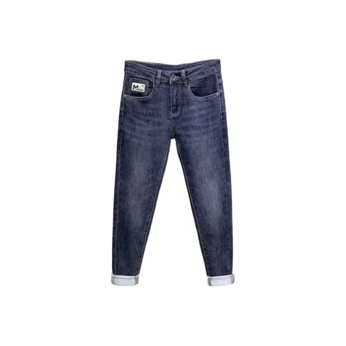 CAT'S PAW Синий Унисекс Джинсы