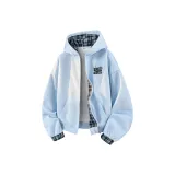 Светло-синий и зеленый в клетку