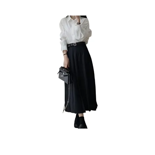 GIUHF Длинное платье с длинными рукавами женское