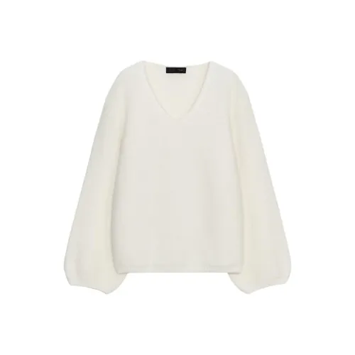 ZARA Белый Женский Трикотаж