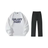 Комплект (белый топ+черные брюки)