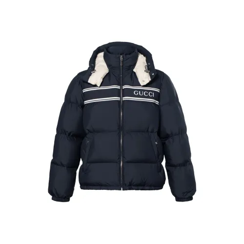 GUCCI FW24 Пуховик Мужской Морской Синий