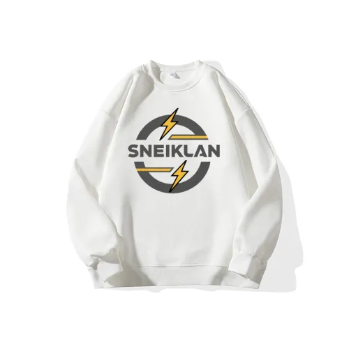 SNEIKLAU Белый Унисекс Свитшоты