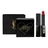 №302 Нюдовый Коричневый + YSL Сумка для покупок Черный Золото Коробка