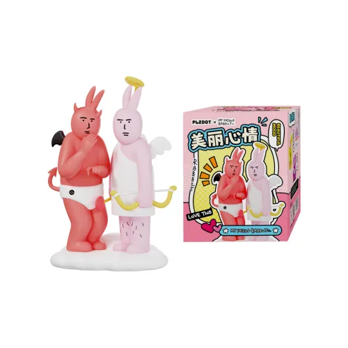PLZDOT Pink Rabbit Beautiful Mood Абстрактный Орнамент Слепые Коробки Один Mystery Коробка Полная Коробка 6 Упаковок