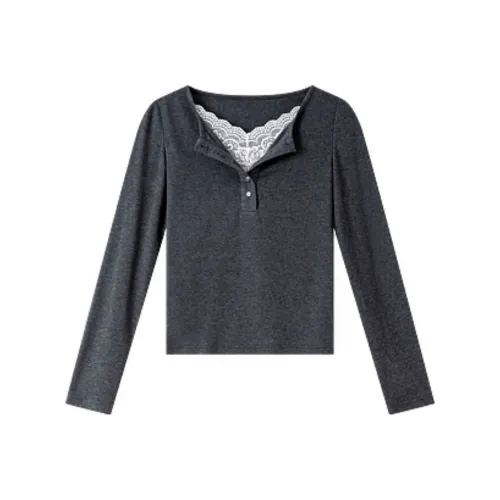 ZUOSAISI Темный Фотиния Серый Женские T-Рубашки