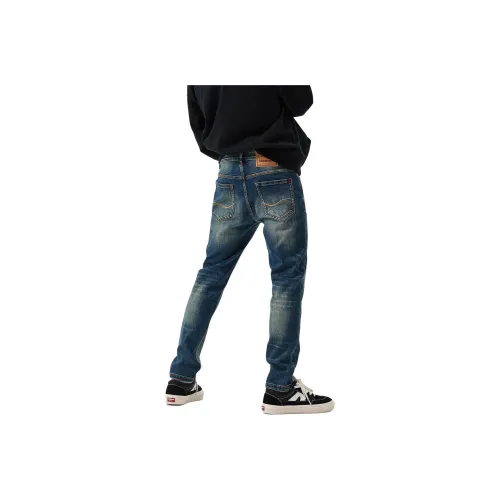 NITENG Синий Мужской Джинсы