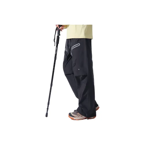 SHISHANMEN Обсидиан Черный Унисекс Повседневные Штаны