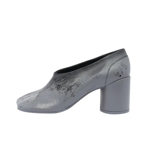 MM6 MAISON MARGIELA Anatomic Грубый каблук Высокие каблуки 7,5 см Женские Серый