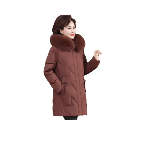 Yalu Утолщенный Лисий мех Ожерелье-чокер Пуховик Женские