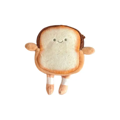 Ha Jie Bret Cute Cartoon Тост Монета Кошелек Плюшевая Подвеска 13 см Высота