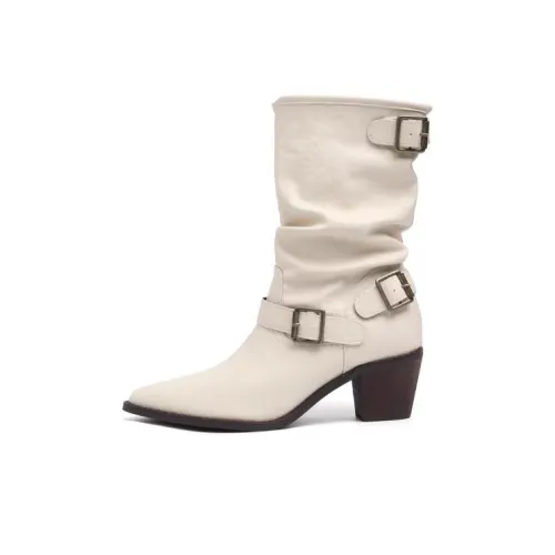 GULIA Martin Boots Beige Women's