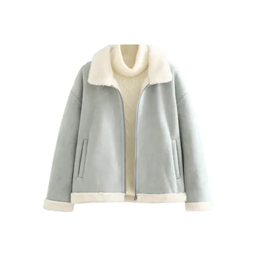 QIAOMONVHAI Вельвет Feel Пальто Женское