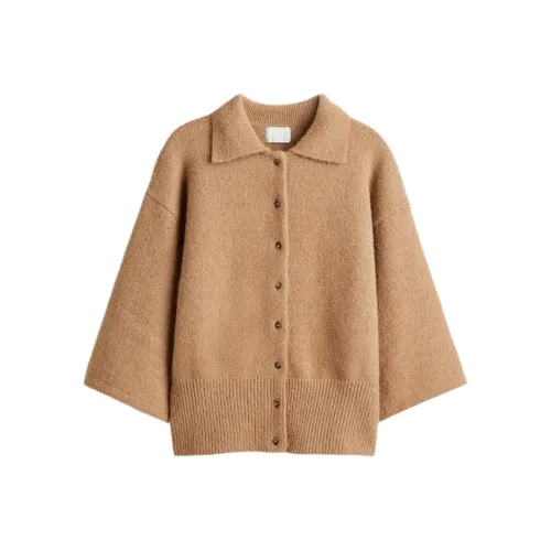 H M Темный бежевый женский трикотаж