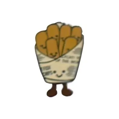 JELLYCAT Interesting Food Вакуумная упаковка Картофель фри UK Ограниченная серия Значки