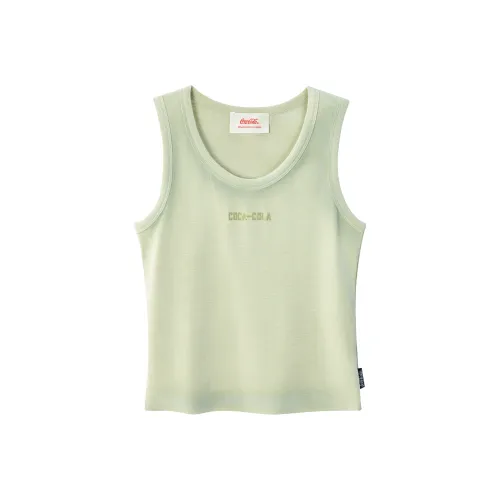 COCA COLA Темный Туманный зеленый Женские Майки