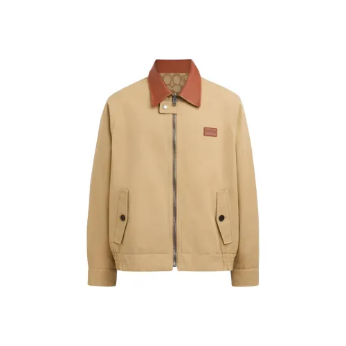 COACH SS24 Куртки и Пальто Мужской Хаки