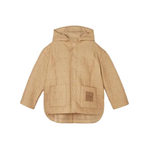 FENDI Бежевый Kids Утеплённые куртки