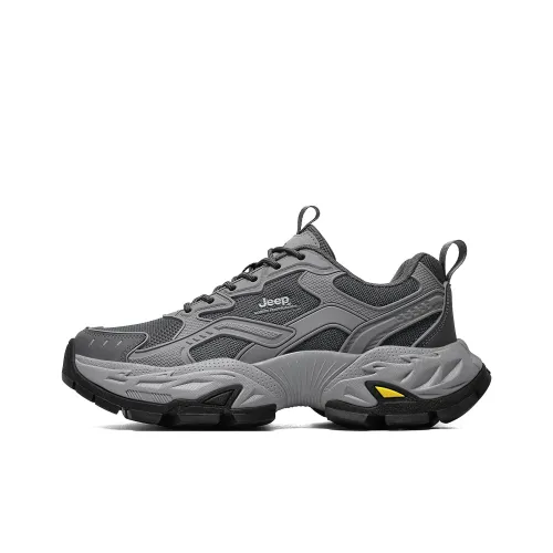 Jeep Амортизация Устойчивый к истиранию Дышащий Легкий Увеличивающие высоту Мужские массивные кроссовки