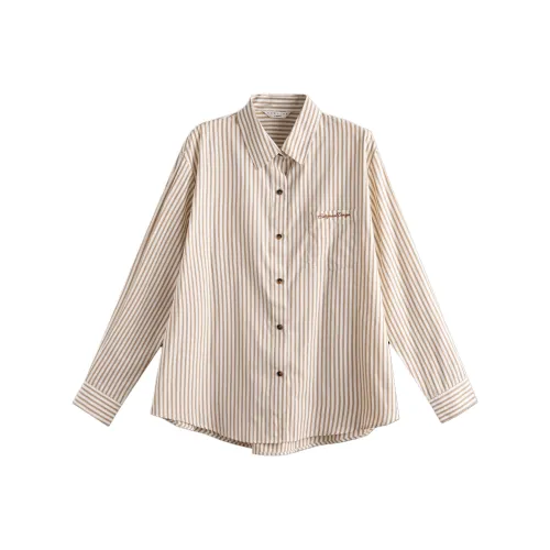 Tonlion Кофе Женские Рубашки