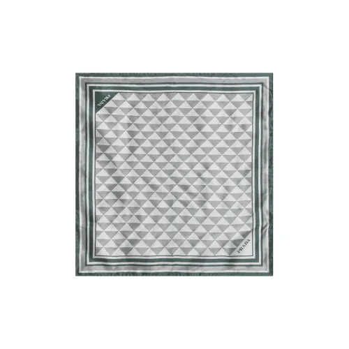 PRADA Шелковые шарфы Женские Зеленый