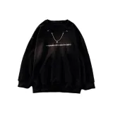 Черный круглый вырез