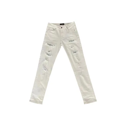 CAT'S PAW Белый Унисекс Джинсы