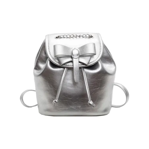 RIVMIND ПУ (полиуретан) Рюкзак Стандартный Женский Серебряный Черный Красный Коричневый