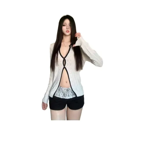 HAPG Абрикос Кардиган Женские Трикотаж