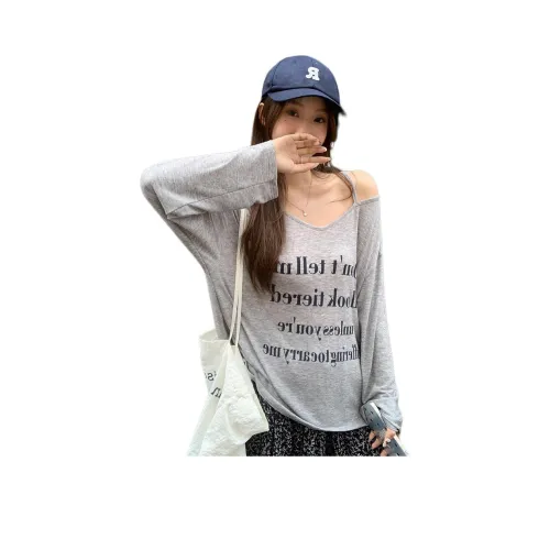 DGMZ Серый T-Рубашка Женская T-Рубашка