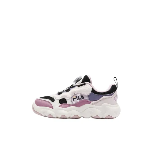 FILA KIDS Противоскользящие детские баскетбольные кроссовки Черный Тонкий Розовый Southern Edition Подростки