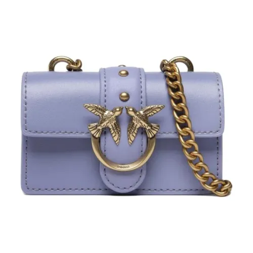 PINKO Love Icon с коровьей кожей сумка через плечо And сумка Swallow мини женская синяя