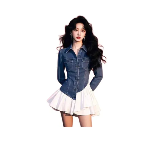 GIUHF Длинное платье с длинными рукавами женское