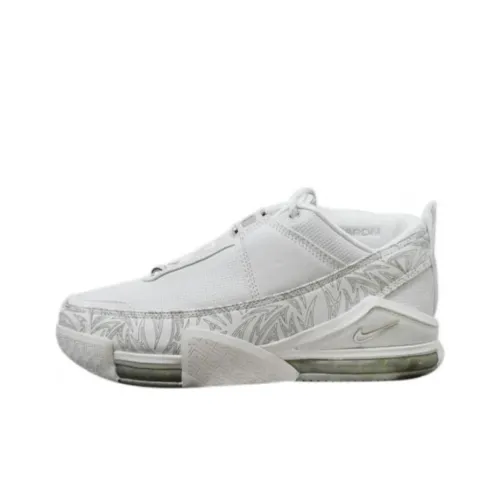 Nike Lebron 2 Zoom Low Амортизация Износостойкий Низкий Топ Повседневная Обувь Унисекс Белый Серый