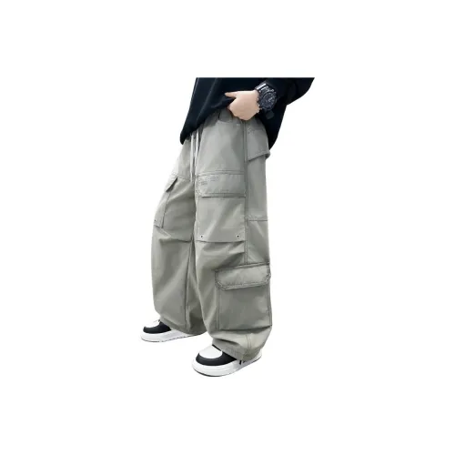 Meng Jia Class Детский Повседневный Спортивные Штаны с Широкой Низкой Штаны для Подростков