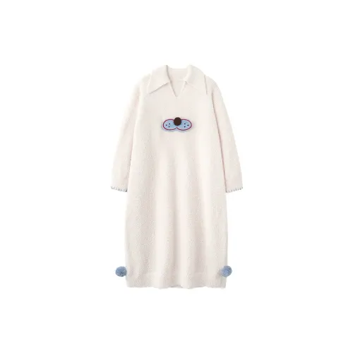 MIOJUER Экрю Женские Ночные сорочки