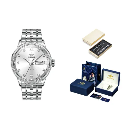 Oupinke Gaias Collection Механический механизм ремешок из нержавеющей стали мужские часы многоцветный циферблат