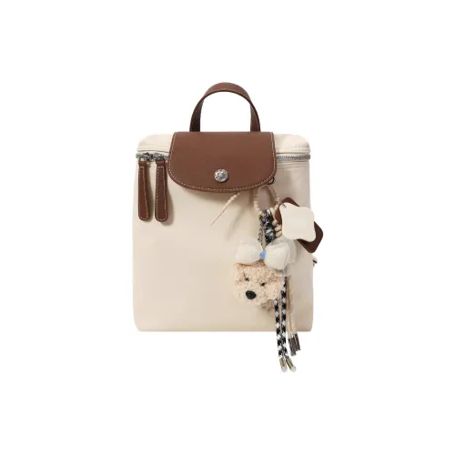 DIFFERENT FACES Нейлон Рюкзак Женские Ecru